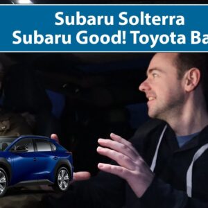 Subaru Solterra (Electric) - Subaru Good! Toyota Bad!