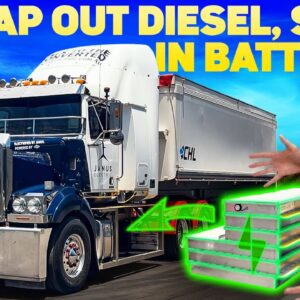 This GIANT Electric Semi Can Swap Out Its Batteries!