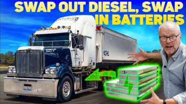 This GIANT Electric Semi Can Swap Out Its Batteries!